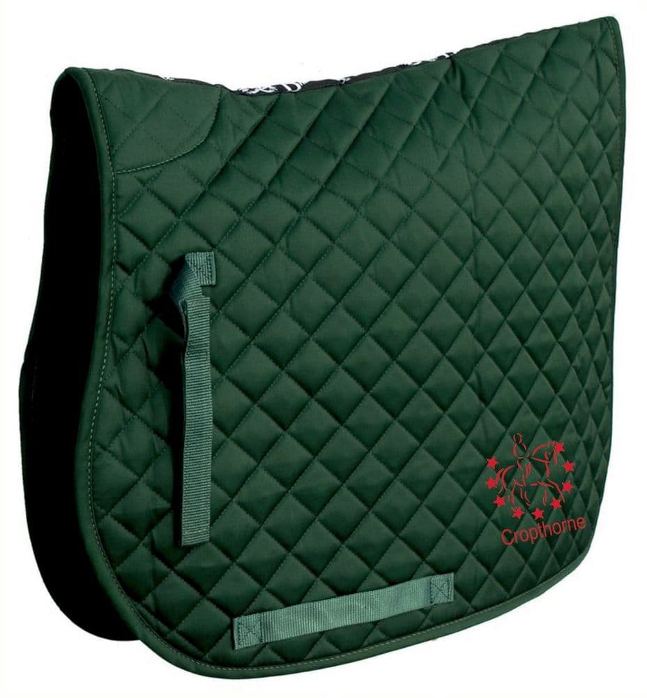 Cropthorne and Evesham Vale Riding Club Bottle Green Saddlecloth