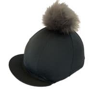 Custom Hat Silk with Faux Fur Pom Pom