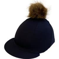 Custom Hat Silk with Faux Fur Pom Pom