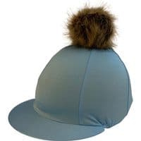 Custom Hat Silk with Faux Fur Pom Pom