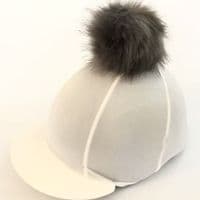 Custom Hat Silk with Faux Fur Pom Pom