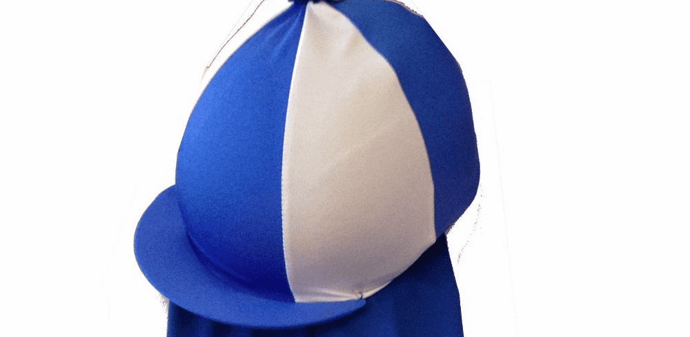 Derwent Pony Club Royal/White Lycra Hat Silk
