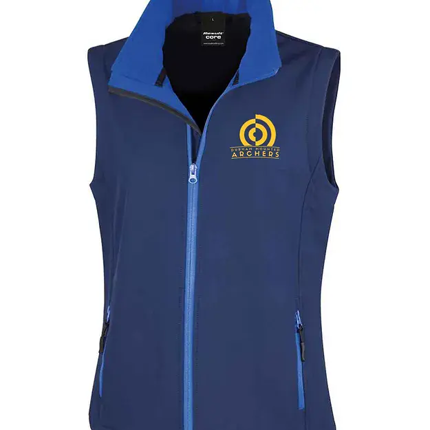 Durham Mounted Archers softshell gilet R232