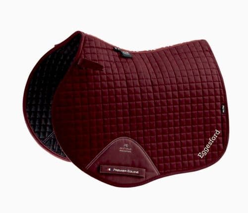 Eggesford  Close Contact FULL  Premier Equine  Burgundy Saddlecloth