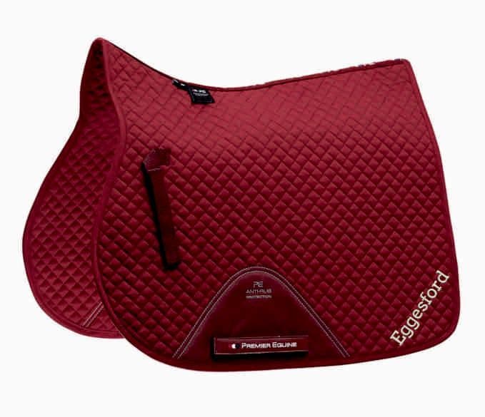Eggesford GP Premier Equine Burgundy Saddlecloth