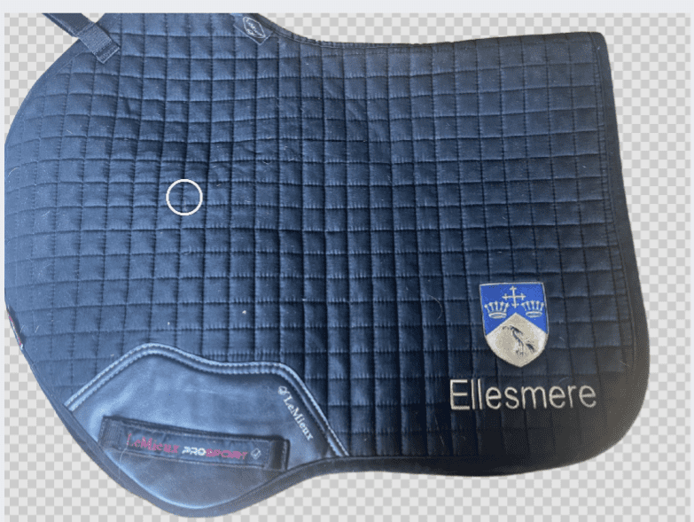 Ellesmere College LeMieux navy Close Contact Saddlecloths