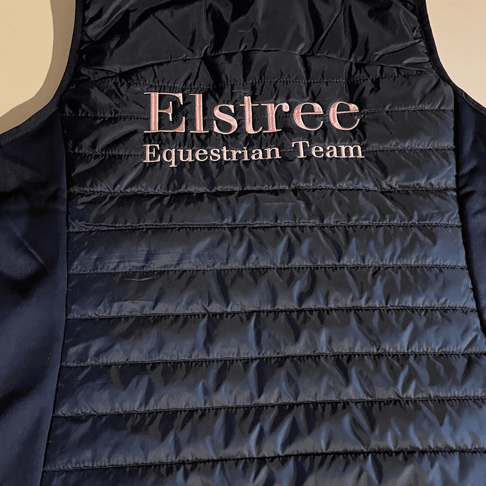 Elstree School  Ladies Navy Padded Gilet 870