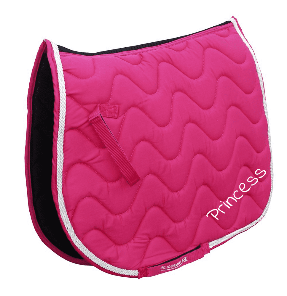 Embroidered Hot Pink GP Saddlecloth