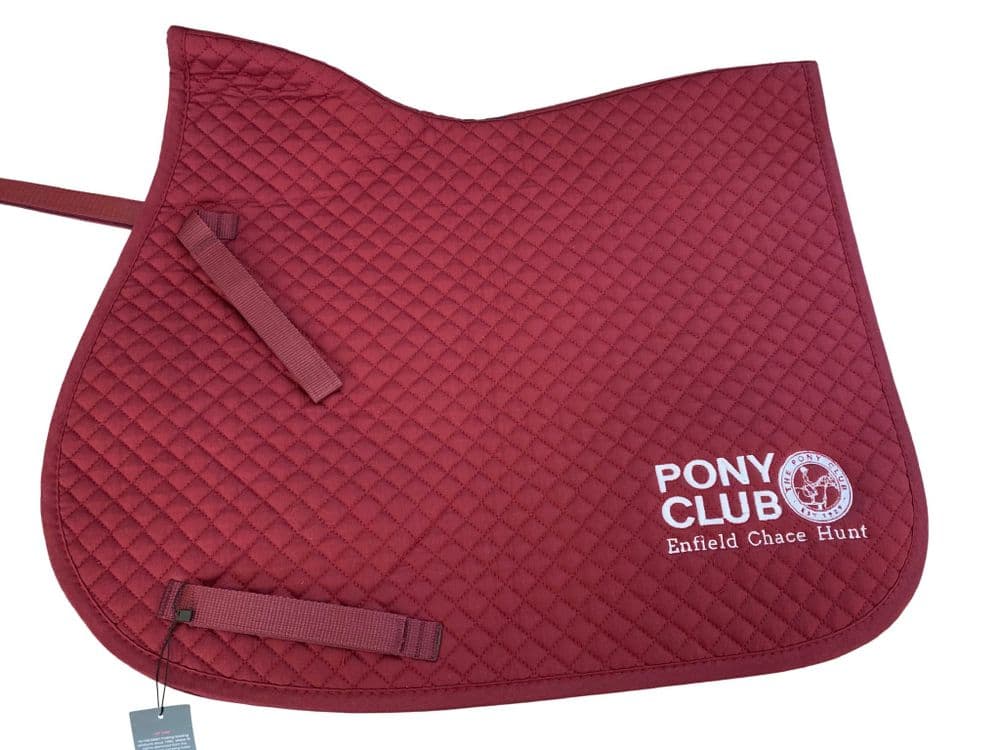 Enfield Chace Hunt GP Burgundy Saddlecloths