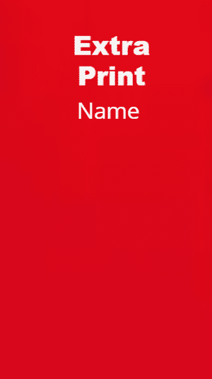 Extra  Cost for Name or Colour