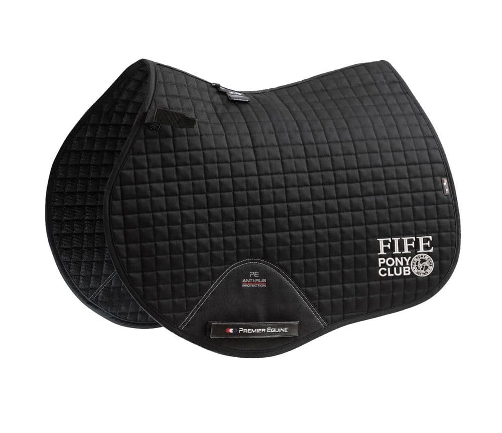 Fife PC Black Premier Equine Close Contact Saddlecloths