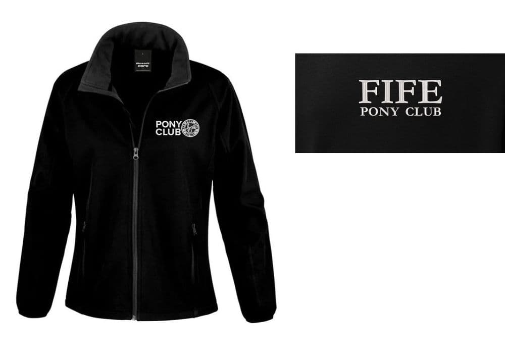 Fife PC Ladies Fit Black softshell jacket R231F