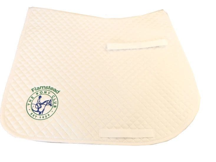 Flamstead GP White Saddlecloth