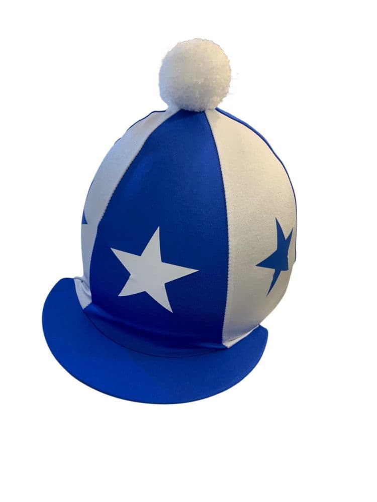 Flamstead Royal/White Lycra Hat Silk