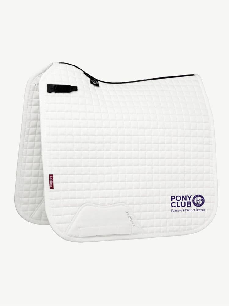 Furness & District PC embroidered white Le Meiux Dressage Saddlecloths