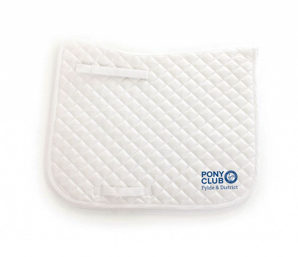 Fylde & District PC embroidered Dressage Saddlecloths