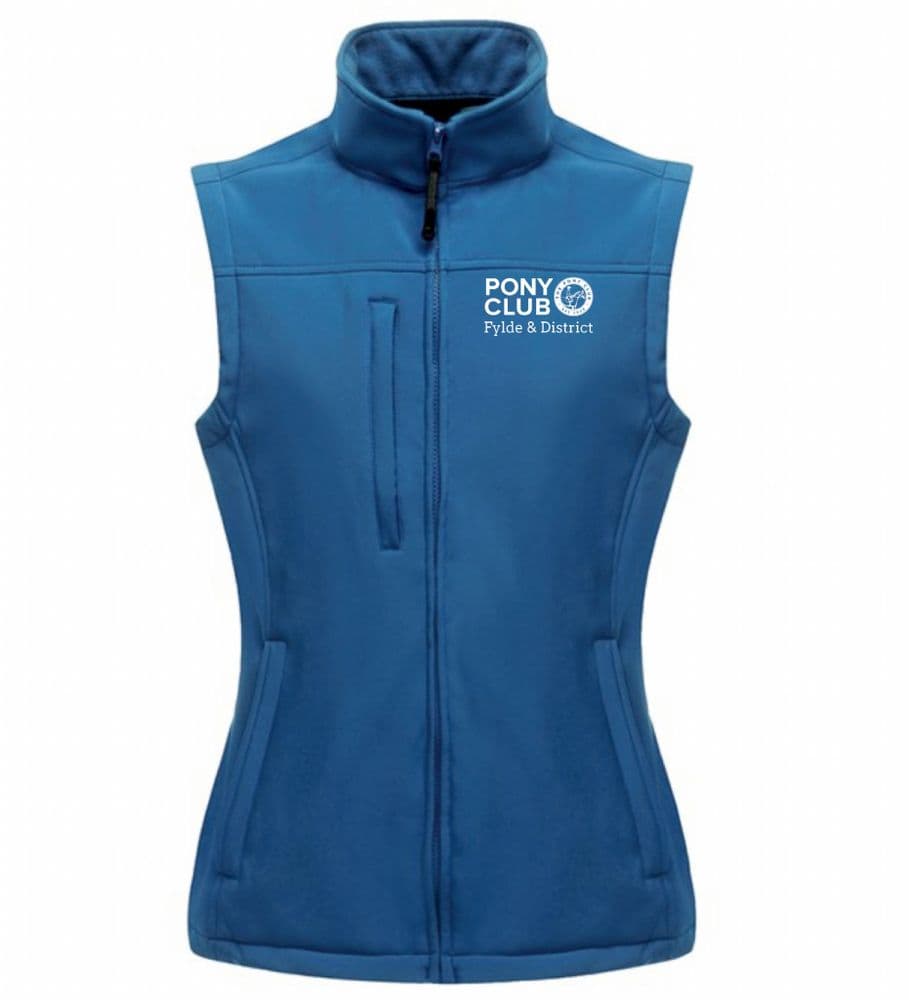 Fylde & District PC Oxford Blue Ladies Softshell Gilets RG155
