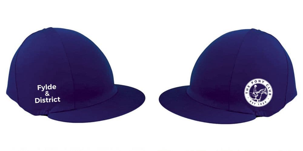 Fylde & District Royal Blue PC Silk. Button on top