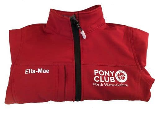 Games Junior NWPC RED Classic Softshell 3 layer jacket.