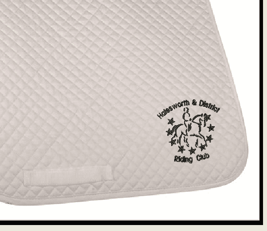 H&DRC White GP Saddlecloth