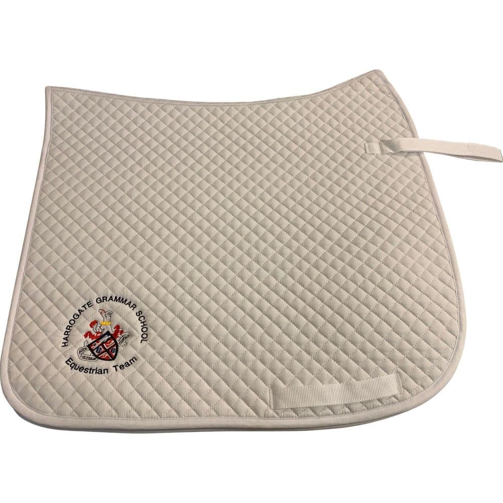 Harrogate Grammar white embroidered GP Saddlecloths