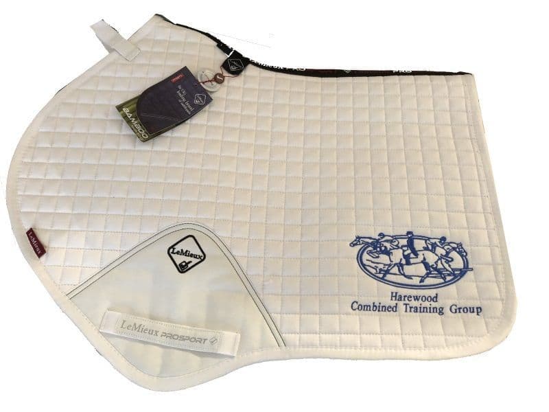 HCTG Le Mieux white Close Contact Saddlecloths