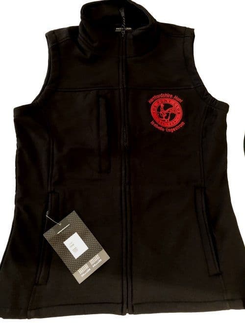 Herts Hunt Ladies Black Softshell Gilets