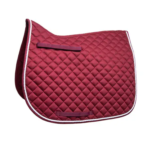 HKM Burgundy GP Saddle Pad - PONY