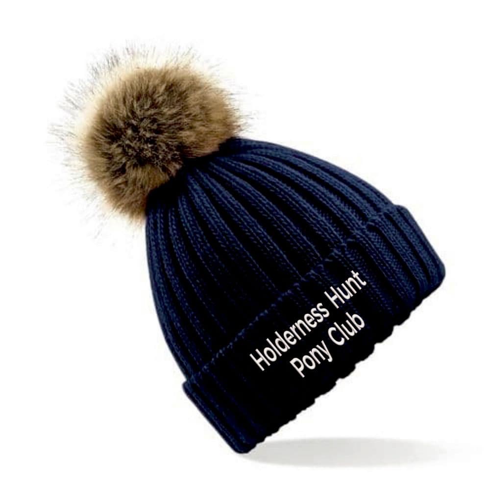 Holderness Hunt PC Navy Faux Fur beanie.