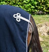 Horse/PonyRhinegold Show Fleece Rug RED with Faux Fur Collar 5'6