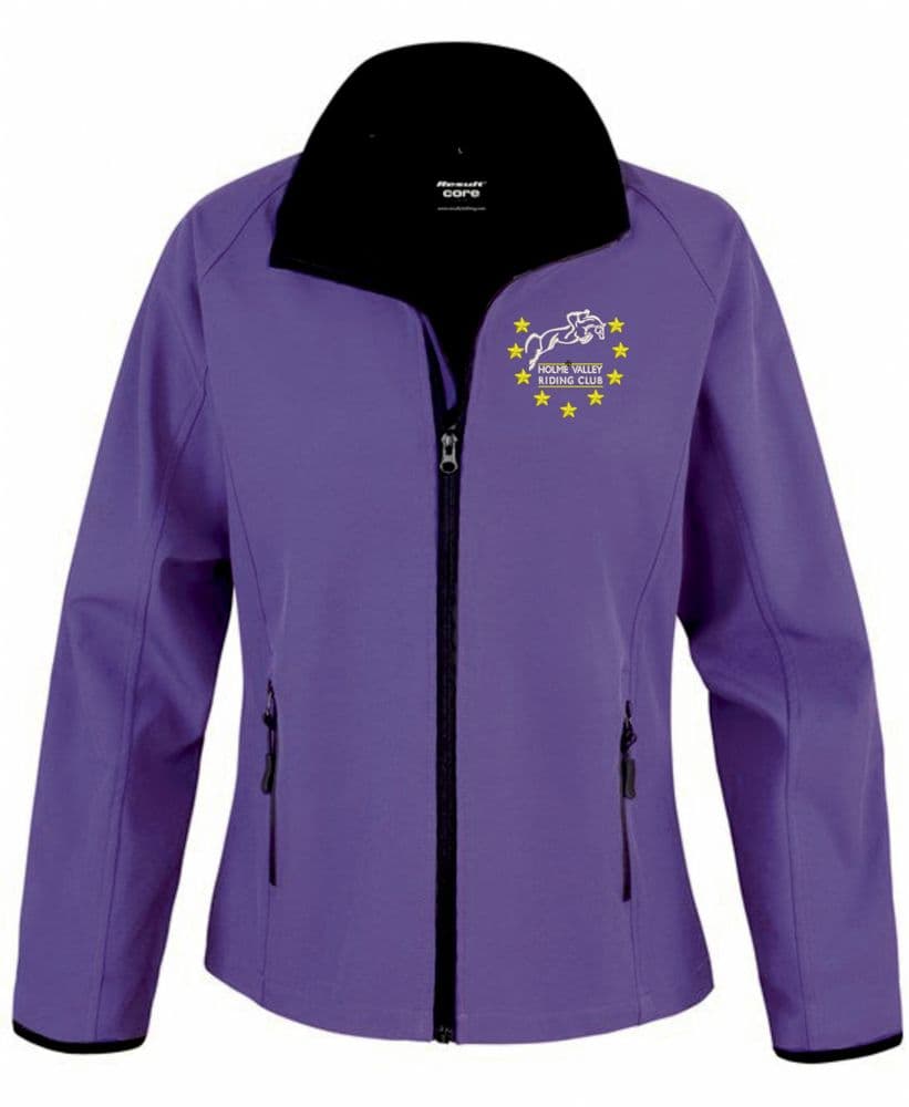 HVRC Ladies Fit Purple R231F Softshell Jacket