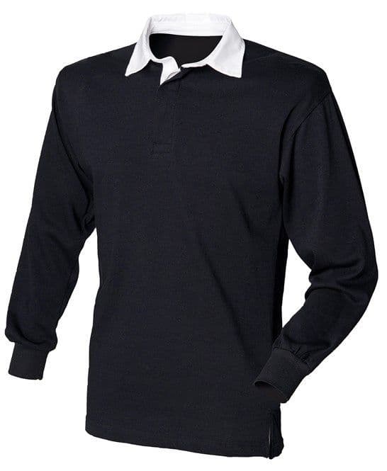 HWRC ADULT Black Long Sleeved Rugby Shirt