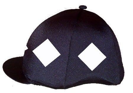 HWRC Black/White panelled silk with white/black diamonds button