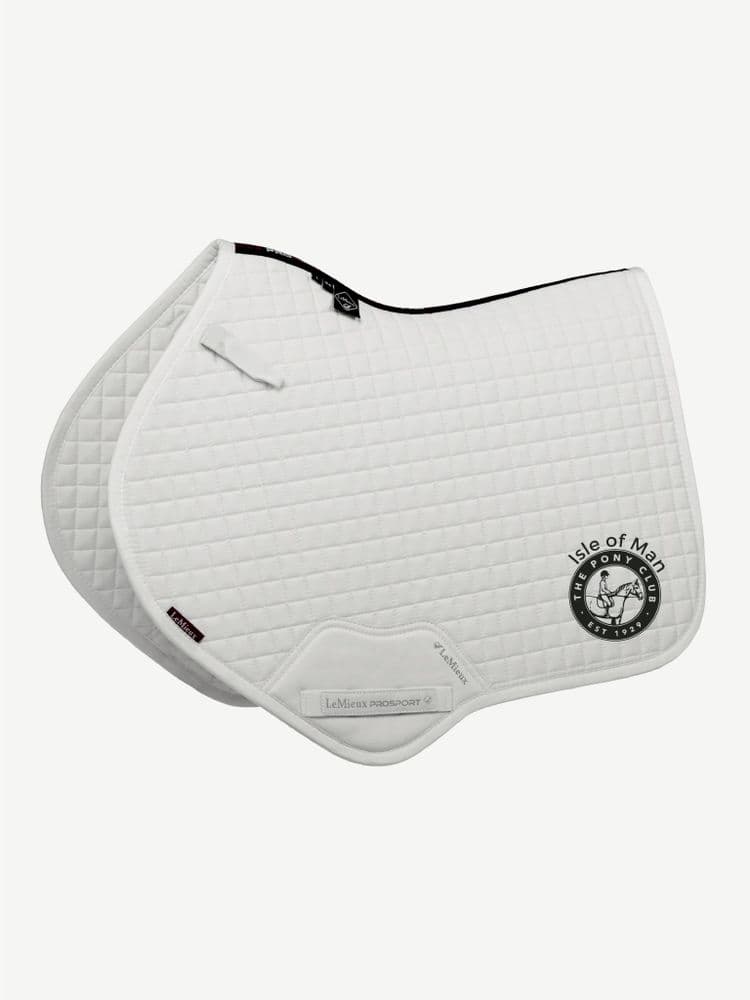 Isle of Man Pony Club Le Mieux white Close Contact Saddlecloths