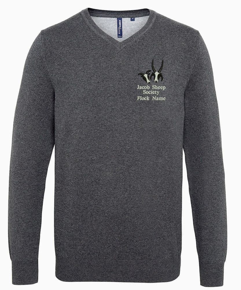 Jacob Sheep Society Woolen V Neck Jumper aq042