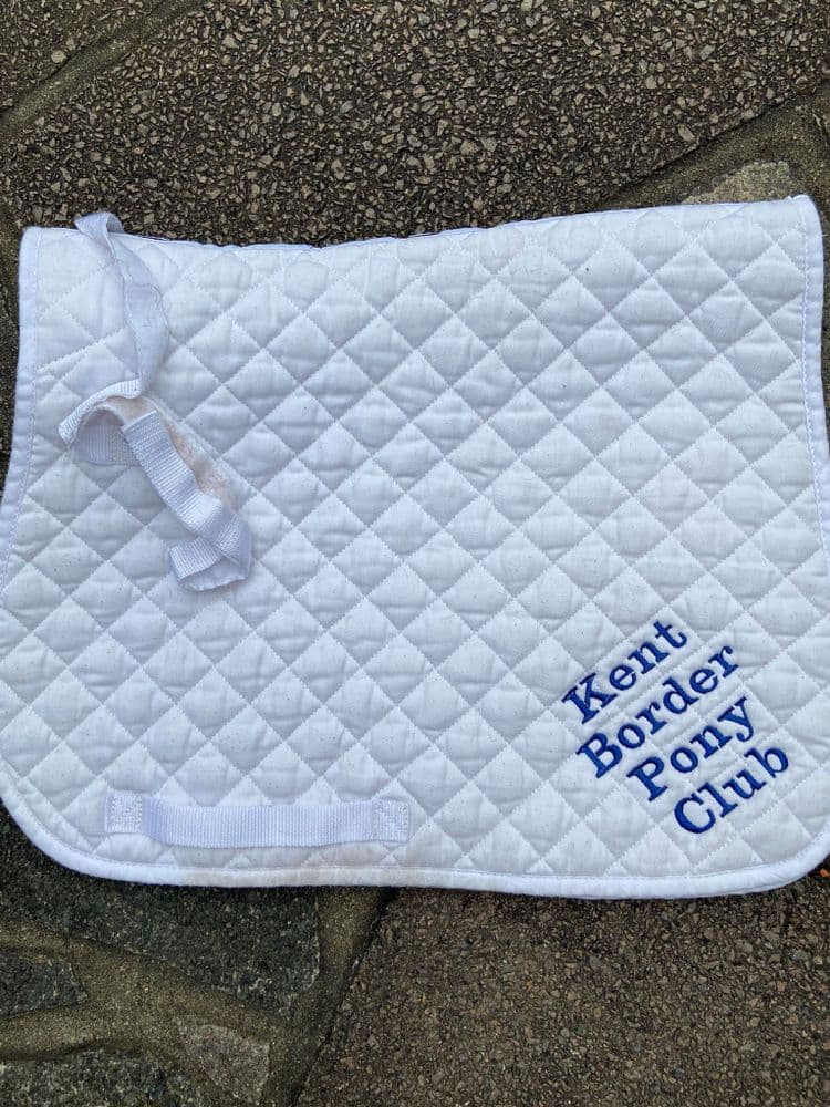 Kent Border White General Purpose Saddlecloths