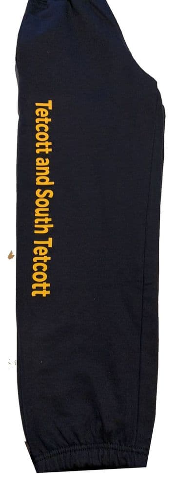Kids Tetcott and Tetcott South Navy Cuffed Hem Joggers.