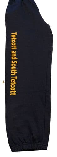 Kids Tetcott and Tetcott South Navy Cuffed Hem Joggers.
