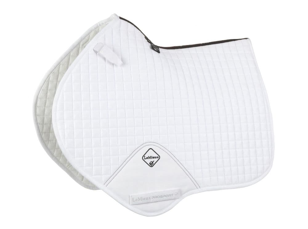 Kitebrook  embroidered white Le Mieux Close Contact Saddlecloths
