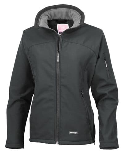 Ladies black soft shell jacket Southern Carriage Driving club