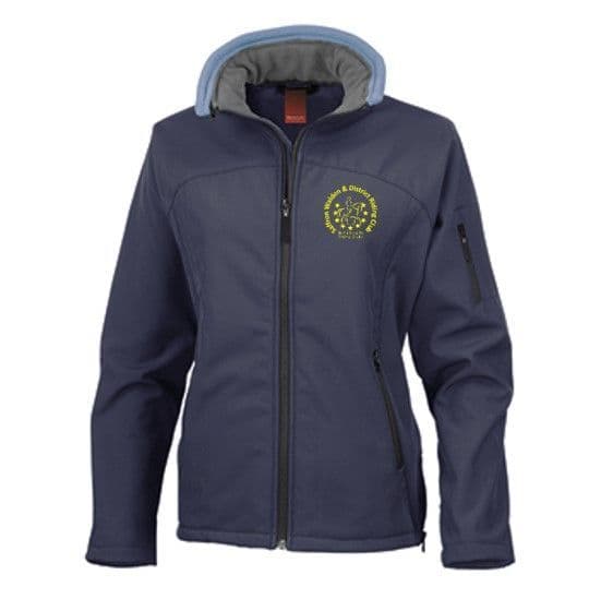 Ladies CLUB navy soft shell jacket SWDRC