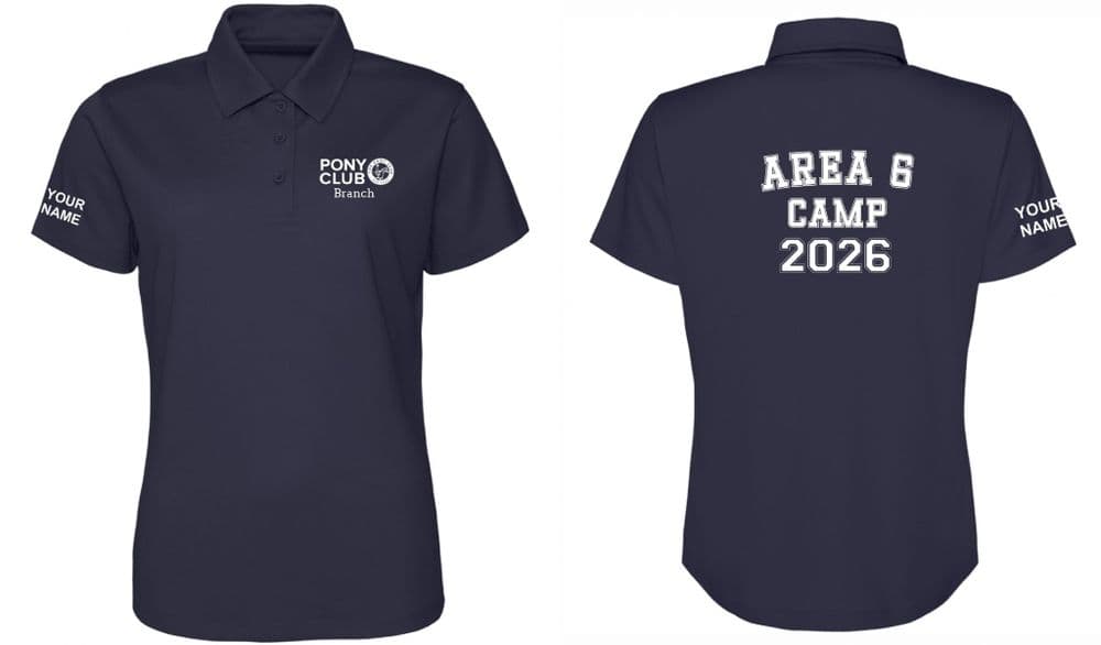 Ladies Fit  Area 6 PC  Camp "Cool" Camp Polo Shirts JC045