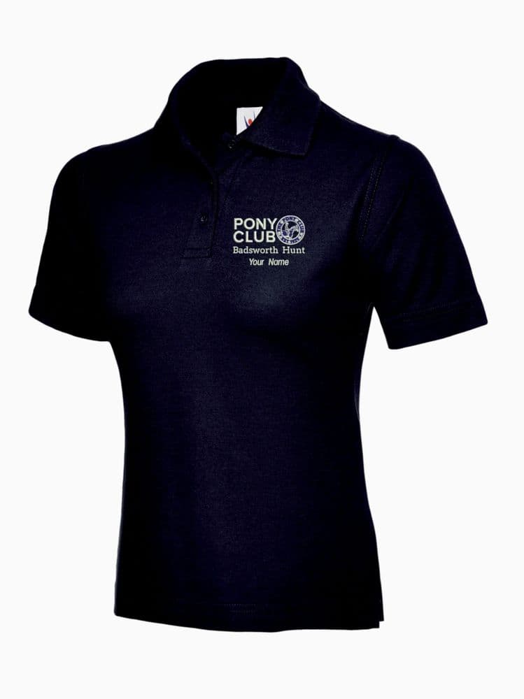 Ladies Fit Badsworth Hunt Polo Shirt - Navy UC106