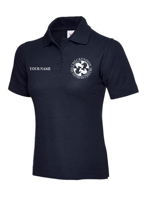 Ladies Fit Checkendon Navy Polo Shirt - UC106