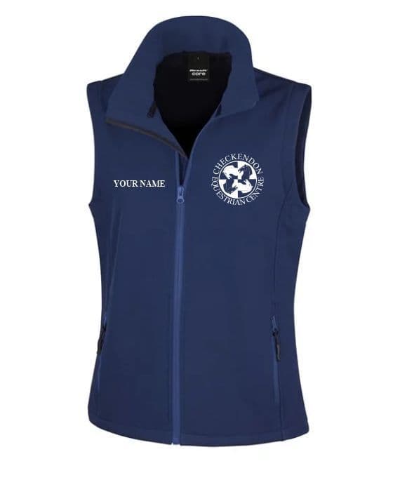 Ladies Fit Checkendon Navy Soft-shell Gilet - R232F
