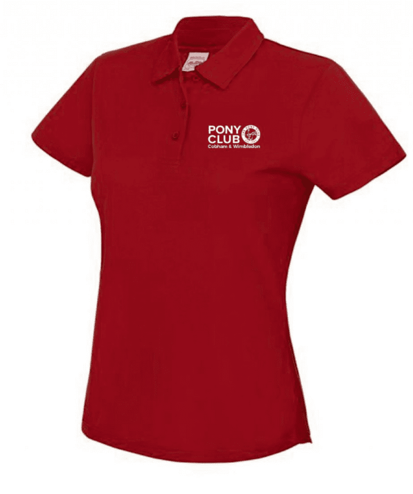Ladies Fit  Cobham & Wimbledon Pony Club "Cool" Camp Polo Shirts JC045