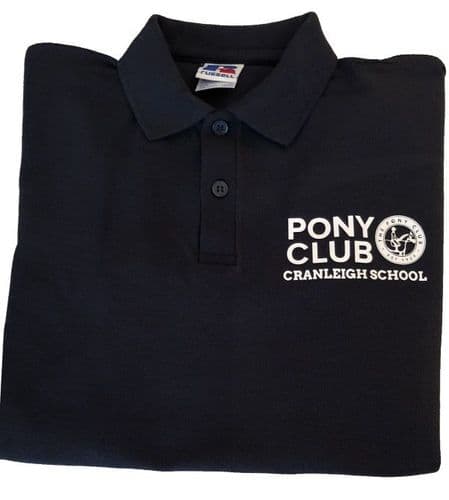 Ladies Fit Cranleigh School Navy Polo Shirt J539F.