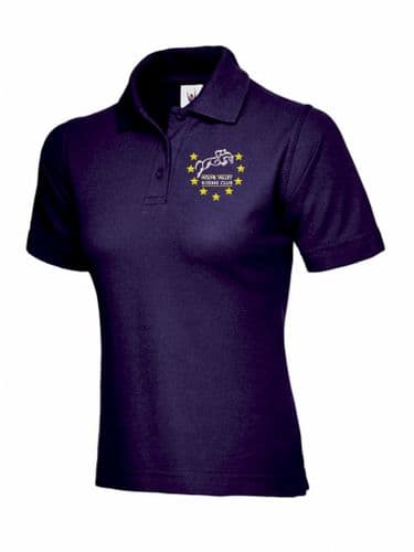 Ladies Fit HVRC Purple Polo Shirt - UC106