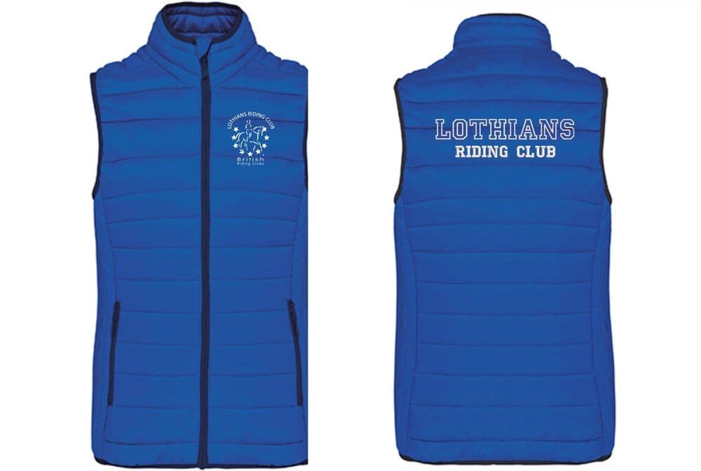 Ladies Fit Lothians RC Royal Padded Gilet - KB6114