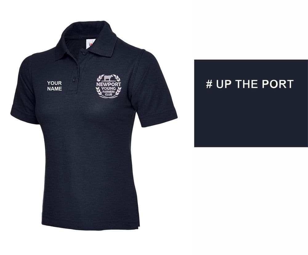 Ladies Fit Newport YF Polo Shirt -Navy UC106
